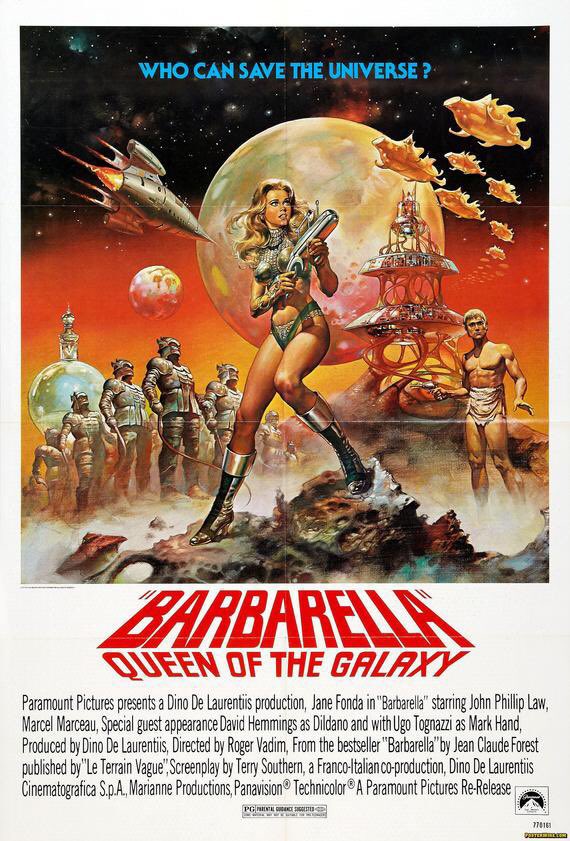 🎬MOVIE HISTORY: 53 years ago today, October 10, 1968, the movie ‘Barbarella’ opened in theaters!

#JaneFonda #JohnPhillipLaw #MarcelMarceau #DavidHemmings #UgoTognazzi