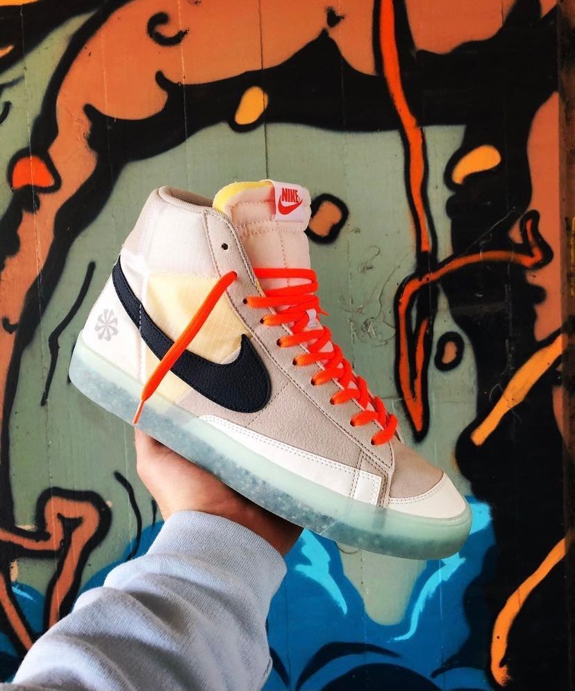 nike blazer lace swap