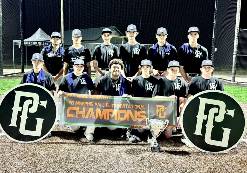 2021 PG FALL ELITE INVITATIONAL UNDEFEATED CHAMPIONS!!!!!!!
<a href="/USAStadium/">USA Stadium</a> <a href="/WowFactorNation/">Wow Factor Baseball</a> <a href="/WMidsouth/">Wow_Factor_MidSouth_National</a> <a href="/joe_romines23/">Joseph Romines</a> <a href="/keaton_yates/">Keaton Yates</a> <a href="/ivory_orlandis/">Orlandis Ivory</a> <a href="/TheJosiahClark/">Josiah Clark</a> <a href="/mylesmaness55/">myles</a> <a href="/TylerRice_18/">Tyler Rice</a> <a href="/ChandlerYates6/">Chandler Yates</a> <a href="/logan_luckett/">Logan Luckett</a> <a href="/carter_milligan/">Carter Milligan</a> <a href="/cason_sharp/">Cason Sharp</a> <a href="/hobbs_baylee/">Baylee Hobbs</a>