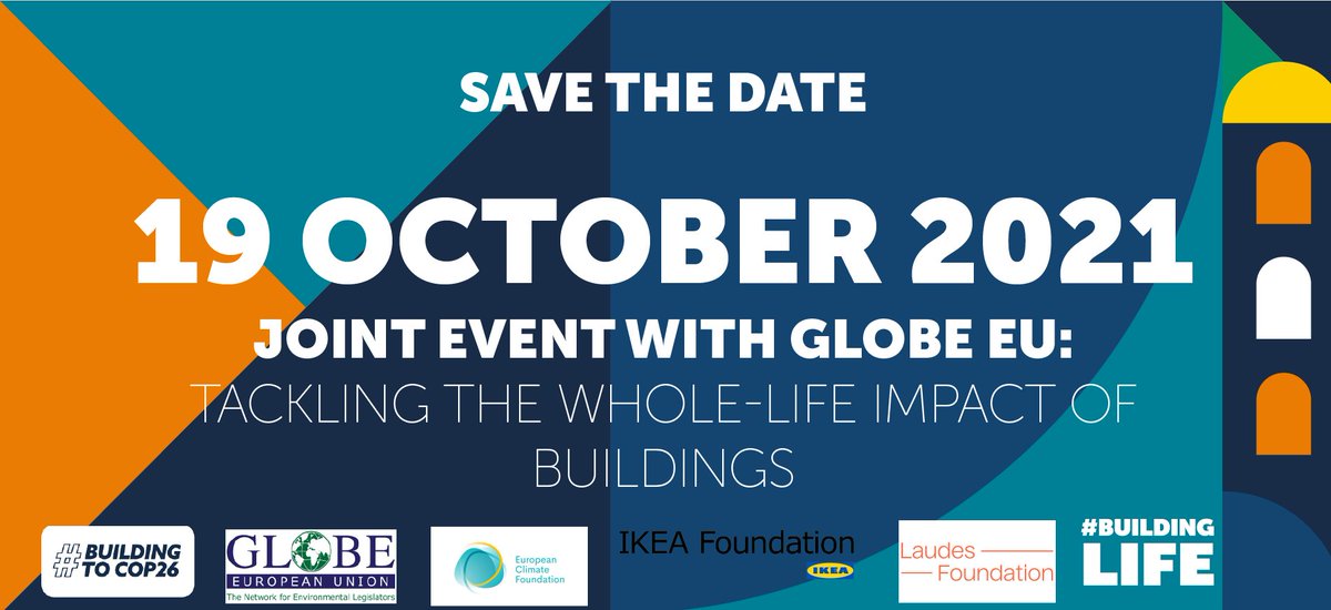 Join us &amp; members of <a href="/GLOBE_EU/">GLOBE European Union</a> on 19 Oct 5pm - 6.30pm CET to learn how #BuildingLife is bringing together Europe's leading industry, political &amp; civil society leaders to tackle whole life carbon of the built environment.
 
Register at bit.ly/3qx7gEw
#BuildingToCOP26