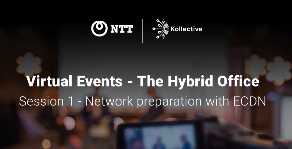 With a return to the office, will your network cope with the mass consumption of live virtual events and meetings? Hear from @kollectivetech - and us @GlobalNTT on how we can manage your vital #virtualevents. Watch on-demand https://t.co/St7EcNfXbP #hybridoffice #streamingcontent https://t.co/cM9msxrawU