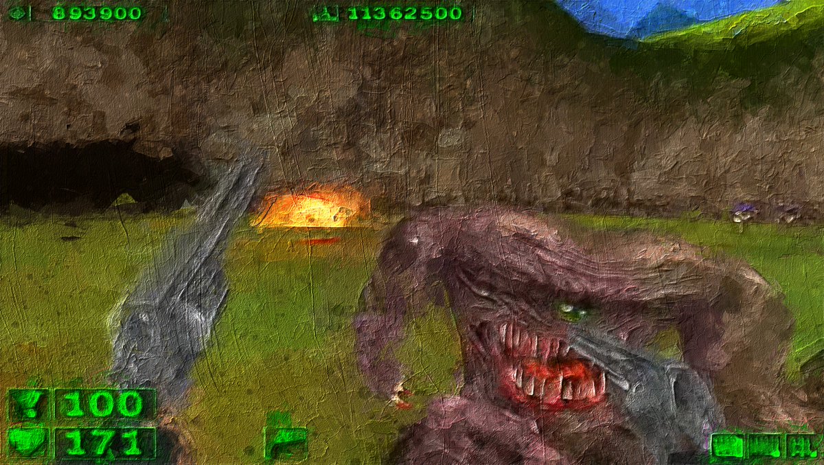 HouseKultur's tweet photo. Come and check the Serious Sam classic painting on our gallery! 
House of Kultur Gallery.

https://t.co/XX2Oe7S0RB https://t.co/7mwzIvmiyz