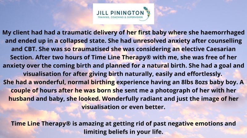 Time Line Therapy® is amazing at getting rid of past negative emotions and limiting beliefs in your life

A successful session for my client in getting rid of past negative emotions and anxiety enabled her to have a natural delivery and a beautiful baby boy. 

#testimonialtuesday