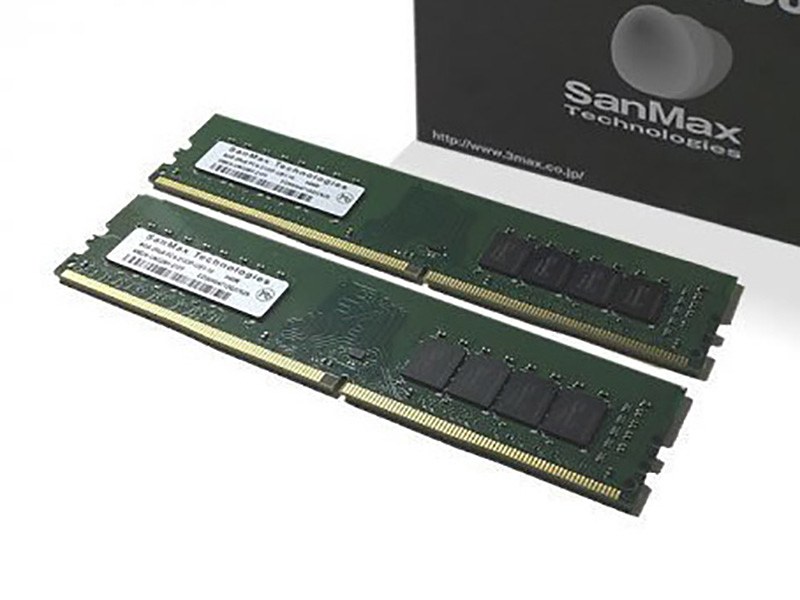watch_akiba's tweet photo. 更新:DDR4-2133のSanMax製メモリが入荷、SO-DIMMもあり https://t.co/iS5oqUtI5S #自作PC #SanMax https://t.co/b9vUqayhzC