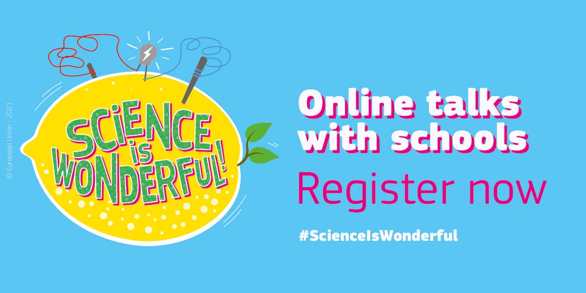 REA_research's tweet photo. ‼️#ScienceIsWonderful is looking for enthusiastic #MSCA researchers 👩‍🔬🧑‍🔬who wish to engage in online talks with school classes in November! 

🤩Interested in demonstrating how your work positively impacts people’s daily lives?
 Register by 2⃣0⃣ October:
👇
https://t.co/EzZARGJZ1o https://t.co/jBb2BQAcCo