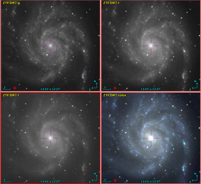 bochthomas's tweet photo. ZTF (Zwicky Transient Facility) DR7 images are now available as HiPS datasets, for bands g, r and i. A color combination of the three bands is also available at https://t.co/tbXl9I6mEh
cc @ztfsurvey
#ivoa #hips #aladin https://t.co/C0gYCciU77