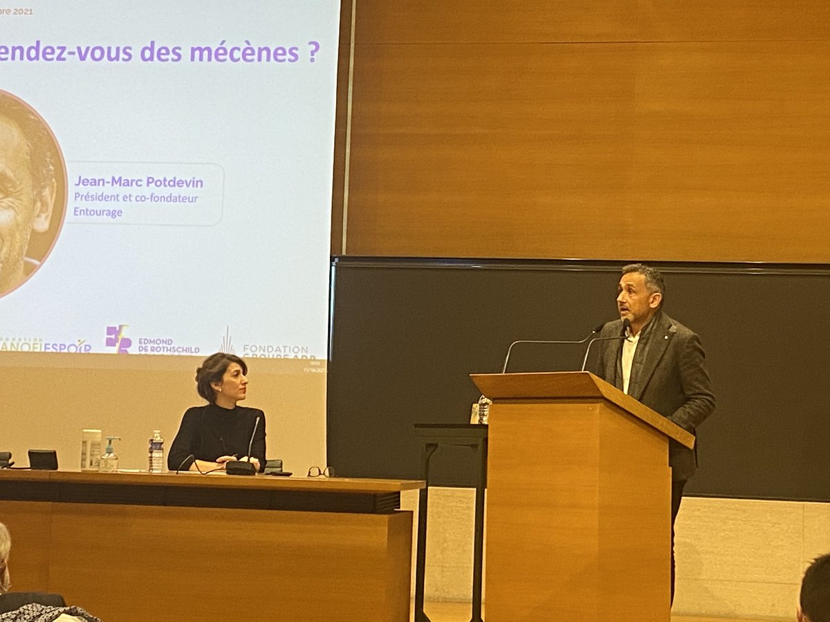 Au #mecenesforum ⁦<a href="/JMPotdevin/">Jean-Marc Potdevin</a>⁩ insiste sur le rôle des mécènes pour porter l’#innovation et construire sur le long terme.⁦@R_Entourage⁩ #FondationAirLiquide