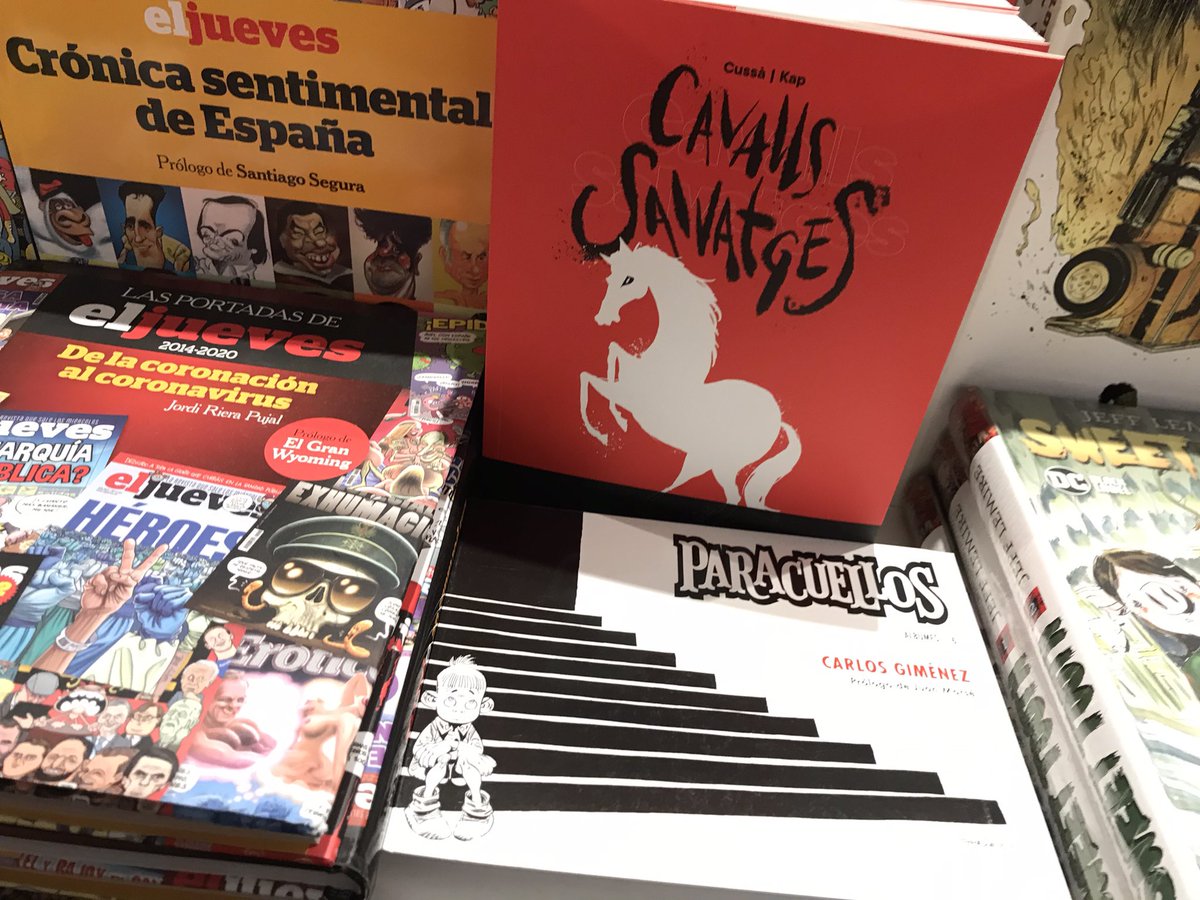 kapdigital's tweet photo. Fa goig, no us enganyaré, passar per una llibreria i veure-hi Cavalls Salvatges. Però també, cada cop que el veig o el fullejo, penso en el Jordi i em dol profundament no poder compartir amb ell el fruit de la nostra col·laboració… https://t.co/amuX7BDRur