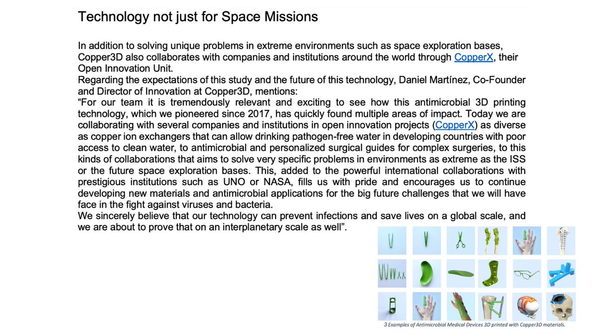 3DGBIRE (@3dgbire) on Twitter photo Amazing News!!🤩
Researchers from the University of Nebraska & <a href="/Copper3D_Global/">Copper3D Antimicrobial Nanocomposites</a> will soon aid in the development & testing of new recyclable & antimicrobial materials for in space manufacturing through a new <a href="/NASA/">NASA</a> research grant
Browse the Copper3D range: bit.ly/C3DGBIRE Amazing News!!🤩
Researchers from the University of Nebraska & <a href="/Copper3D_Global/">Copper3D Antimicrobial Nanocomposites</a> will soon aid in the development & testing of new recyclable & antimicrobial materials for in space manufacturing through a new <a href="/NASA/">NASA</a> research grant
Browse the Copper3D range: bit.ly/C3DGBIRE