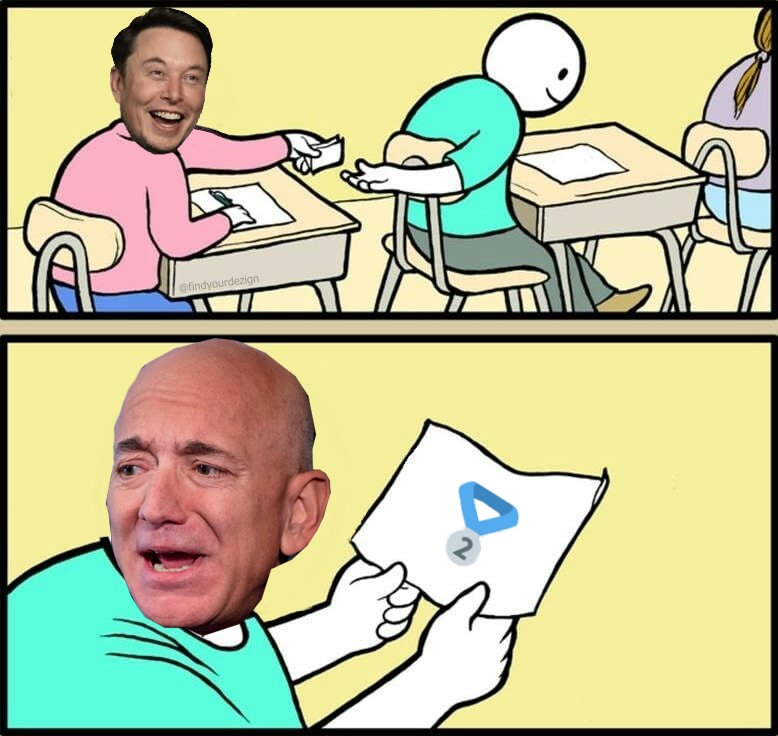 iAbhishhek's tweet photo. Lmao 🤣🤣🤣

@ElonMusk to @JeffBezos https://t.co/pqTrUozjqR