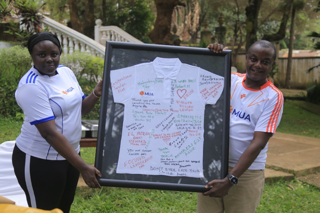 MuaUganda's tweet photo. Talent wins games but team work wins championships.💪 What better way to conclude the #MUAWeek than team building with a dash of tackles⚽️ and sprinkle of laughter.😂 #OneTeam #MUATeamBuilding #MUADay https://t.co/me1imz5HNk