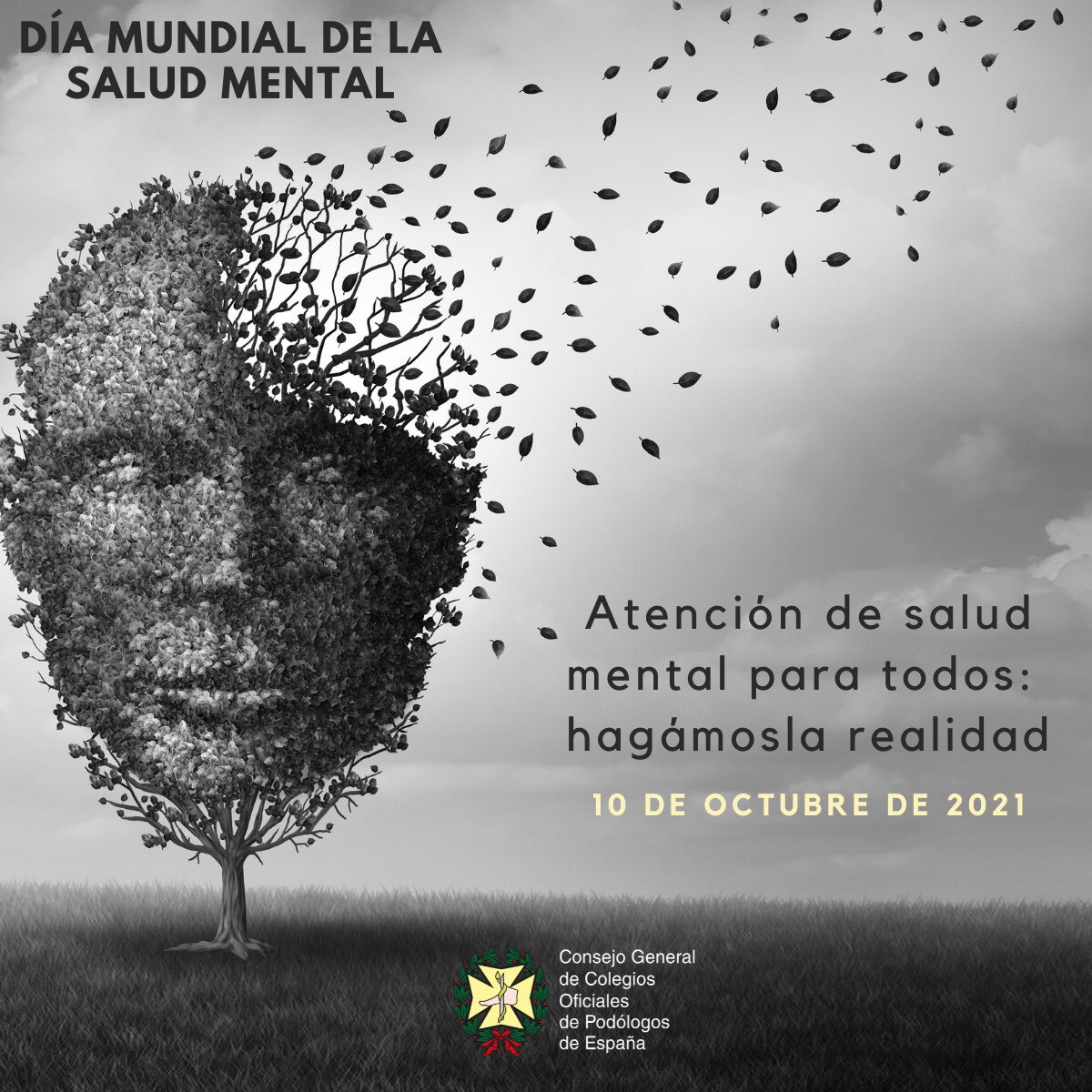 Día Mundial de la #SaludMental <a href="/CGPodologos/">Consejo General de Colegios Oficiales de Podólogos</a>