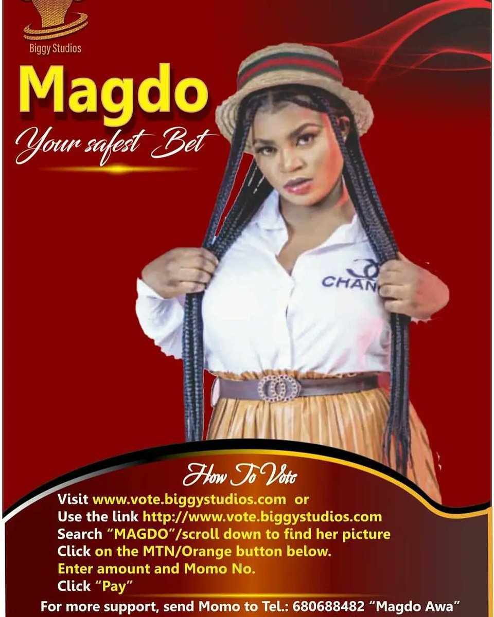 jmartinpromo's tweet photo. 🛑 𝗔𝗡𝗡𝗜𝗩𝗘𝗥𝗦𝗔𝗥𝗬
Special Happy Birthday🎂 to One of "Biggy237" house mate @magdoofficial237 . She came second after Fhish in the last Vote. She is indeed beautiful.
We hear say she dey single.
#Jmartinpromo #cameroonnews #magdo https://t.co/x92jNB2d73