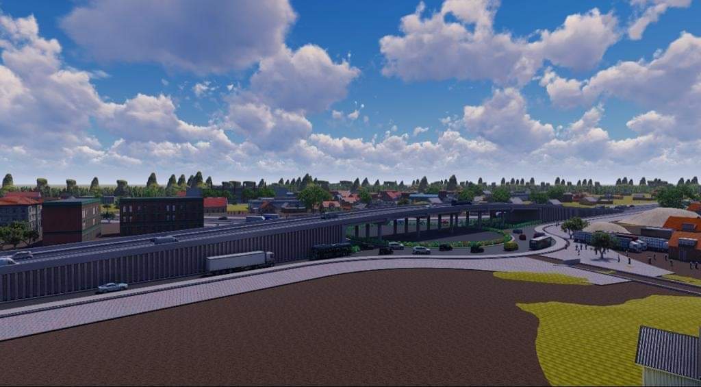 KogiSocials's tweet photo. A flyover is currently being constructed in KOGI STATE. The project is to enable easy flow of traffic within Lokoja town.
The pictures below shows how Ganaja Junction, Lokoja is expected to look like when the ongoing construction is completed.
#KogiCommunity https://t.co/zAtOSy0DjO