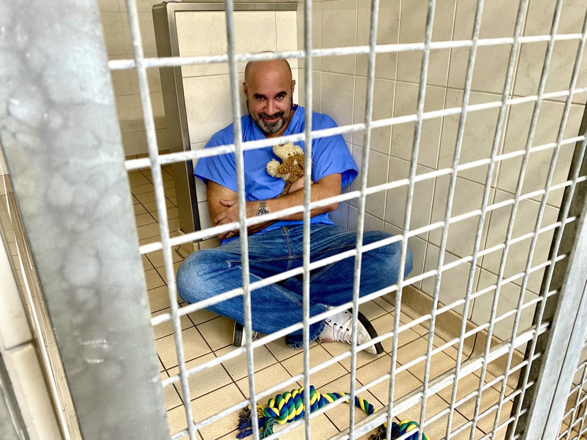 marcthevet's tweet image. Fab few days at amazing @EdinDogCatHome helping launch their excellent #PackInPetPovery campaign, spoke at a few events, book signing, met budding vet Sofia &amp;amp; got locked in kennel to raise funds for the animals. Thanks everyone for donating: justgiving.com/fundraising/ma… #InTheDogHouse