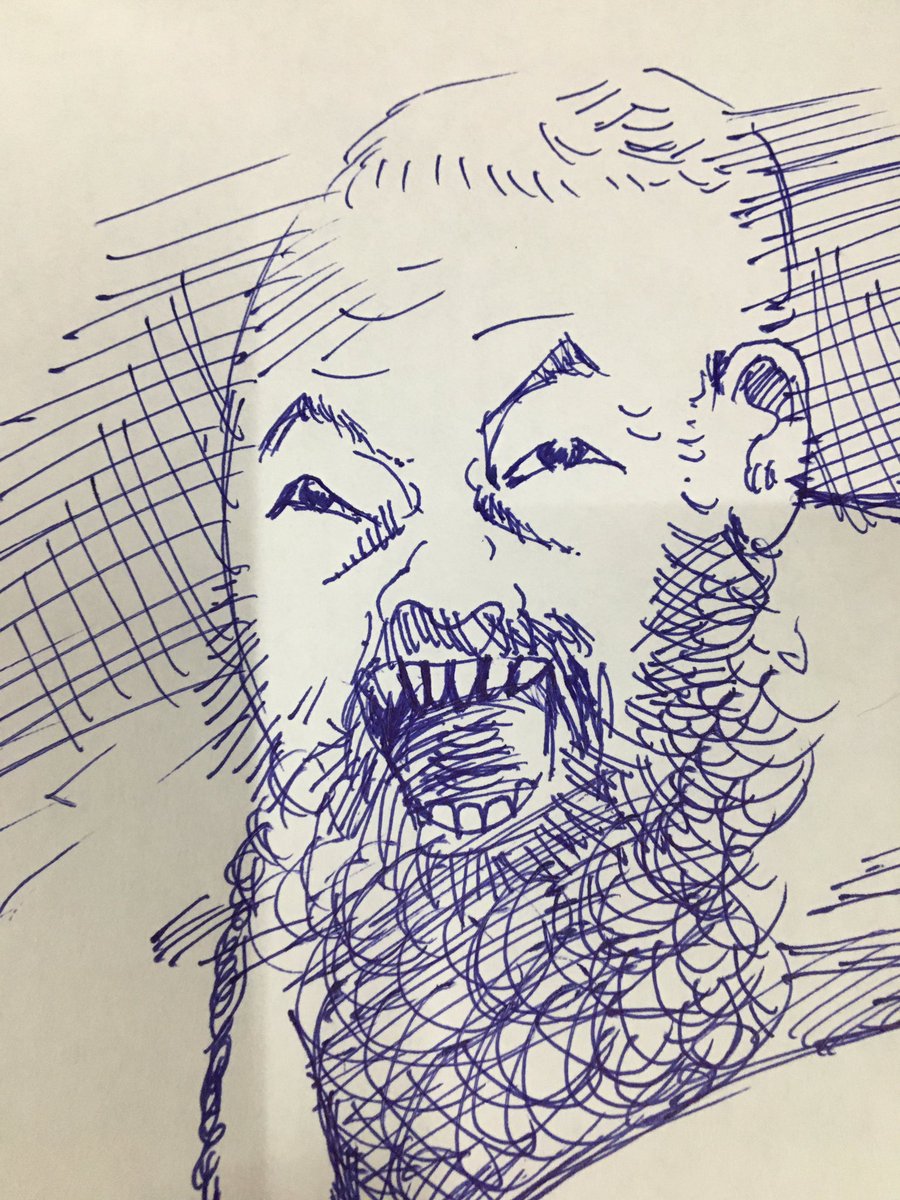今日のかっ飛ばしはボールペンで描くプロレス。ザックセイバーJr.さんを詰めるグレートーOーカーンさんですが、歯!歯がめっちゃ尖ってて、これは入れ歯なの?それとも中学の技術家庭で使う様なヤスリで歯磨きしてるの?気になっていますよ。