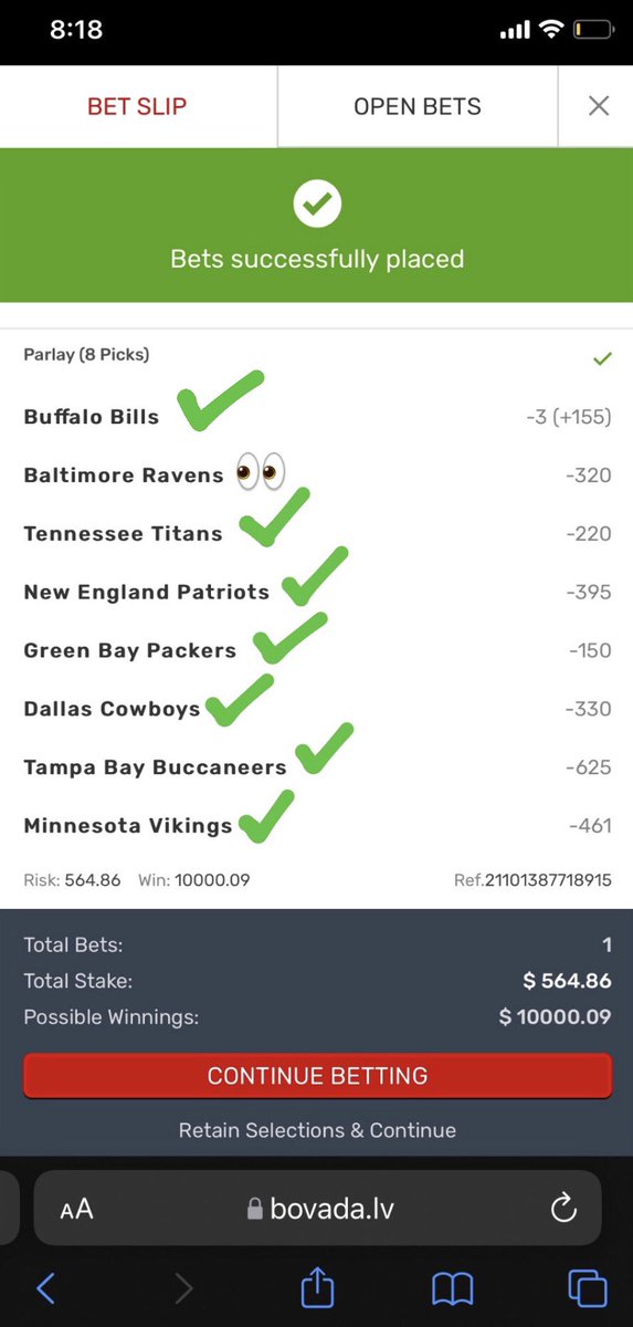 PickzHub's tweet photo. VIP CASH ALL 4 MAX WHALES!! 🐳✅ 

WE SWEPT AGAIN 7-0! +19.55u TODAY!

VIP WON LAST 15 OF 17 DAYS +87.4u 🐐

SWEEPS IN ALL SPORTS EVERYDAY! 🔥

HOTTEST VIP IN THE WORLD 🌎

ALSO TOOK BILLS -3 (+155) ALT SPREAD IN THE PARLAY!! 💎 

$500 TO WIN $10,000 PARLAY! NEED RAVENS TOMORROW! https://t.co/K92Uk13uwp