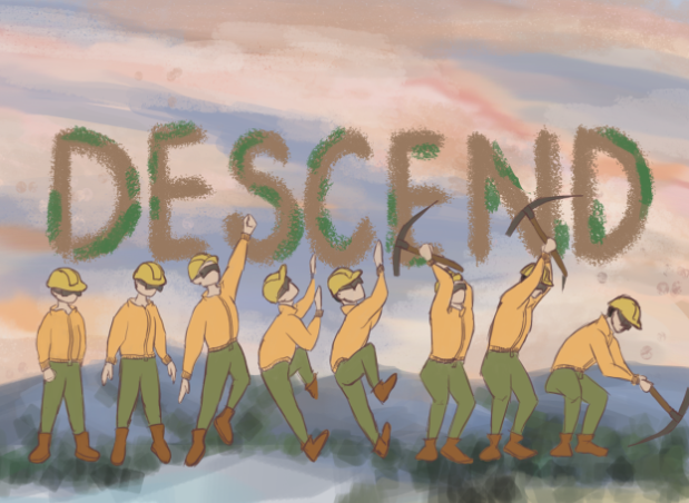 AlmostMatt's tweet photo. We went in the opposite direction for LD48 (Deeper and Deeper) and we created Descend!
In this game you dig underground in search of gems in order to avoid going too deep into debt.
https://t.co/Em2WlDVZ1s https://t.co/ISEySJmKDQ