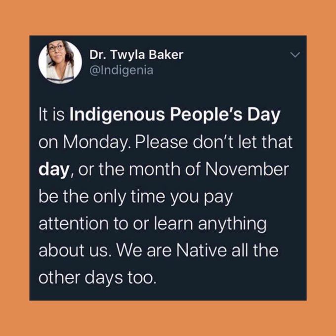 #IndigenousPeoplesDay #native #indigenous https://t.co/1hZDZWzjYL