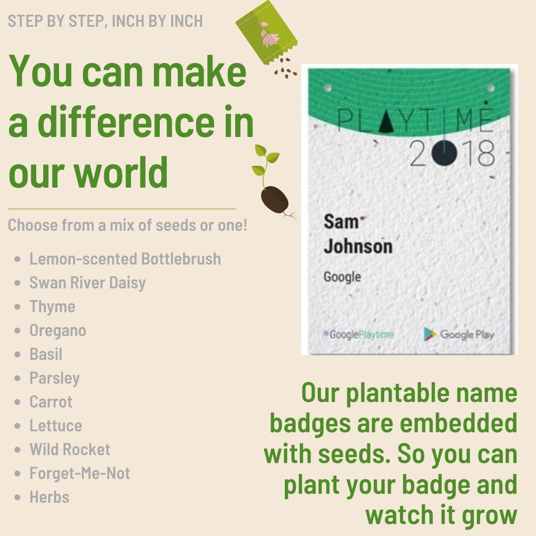 SignalAdvantage's tweet photo. Plant your name badge and watch it grow!
https://t.co/rzfWYHXajb
#signaladvantage #brandedbadges #ecofriendly #printing #Logos #branding #sustainable #changes https://t.co/GIcWWFsoFf