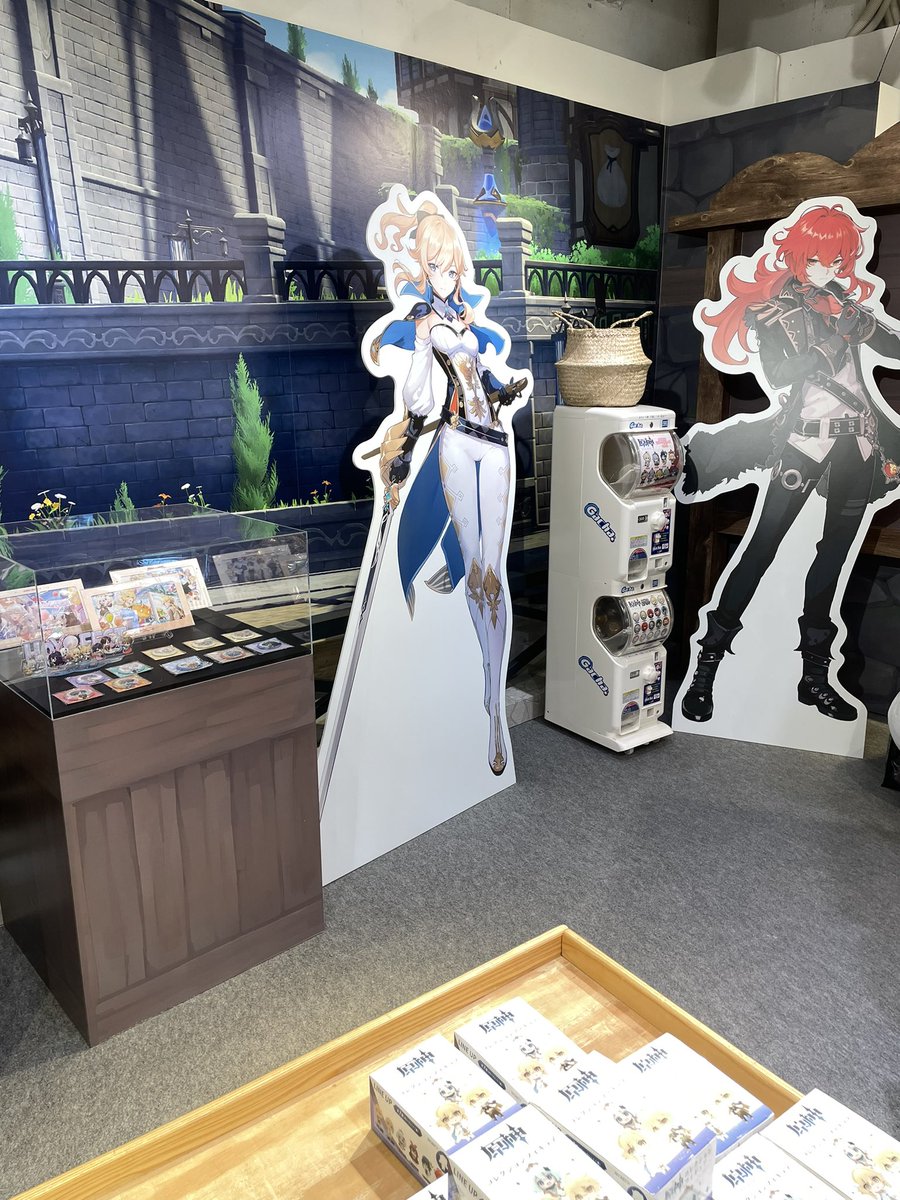 等身大パネル、フォトスポットこんな感じです！平日は比較的ゆっくり