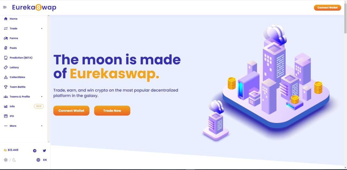 EurekaChain's tweet photo. 🚀🚀Coming....🚀🚀
Development of our atomic swap site, EurekaSwap, is close to final test mode. It has exceeded our expectations. Taxation burning, farming, bank and melting pot. EurekaSwap!
😎I Am, We Are, The World Is, Eureka😎
#ERK #eureka  #Crypto #CryptocurrencyNews https://t.co/R7ALShAJlD