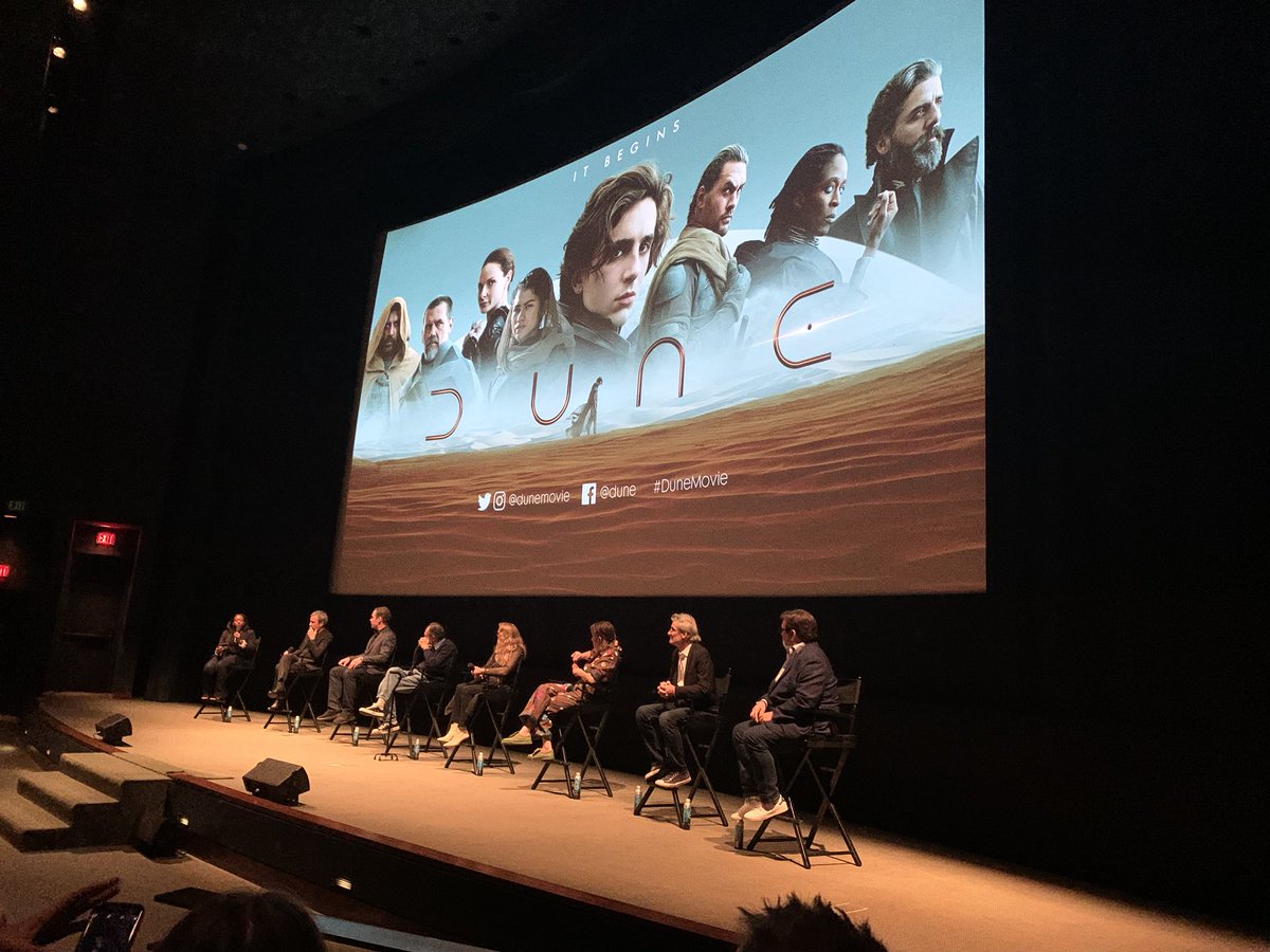 donaldmowat's tweet photo. Honored to be a part of the Dune screening, film makers panel and reception tonight at Warner Bros Burbank.  ⁦@wbpictures⁩ ⁦@dunemovie⁩ ⁦@DenisVilleneuve⁩ https://t.co/TnvH2YgK6e