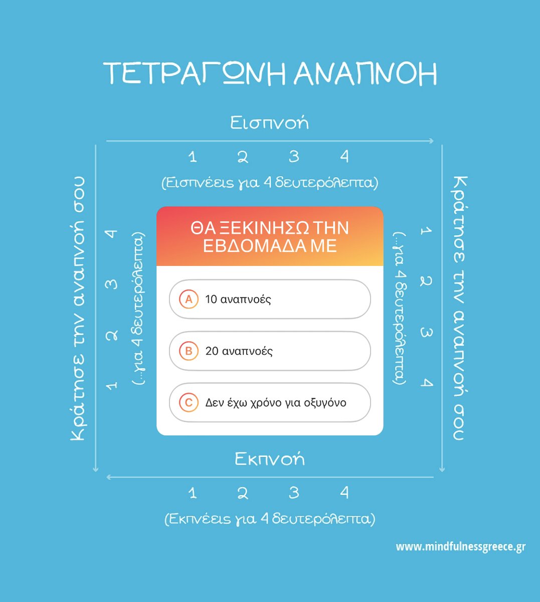 MindfulnessGr's tweet photo. 🚀 Ξεκίνα την εβδομάδα σου με το κατάλληλο καύσιμο. 

#mindfulnessgreece #No1Application #ενσυνειδητότητα #ευτυχία #nostress https://t.co/MBbYuXKWCI