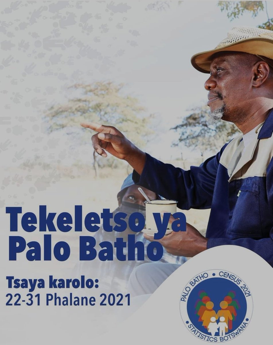 GermanNkhwanana's tweet photo. The famous question coming back to your doors, "go letse bomang ha."
Please participate. Ditlhabololo di remeletse mo go tseyeng karolo ha gago 🤞.
#StatisticsBotswana
#PaloBatho https://t.co/O1gYBuMiLg