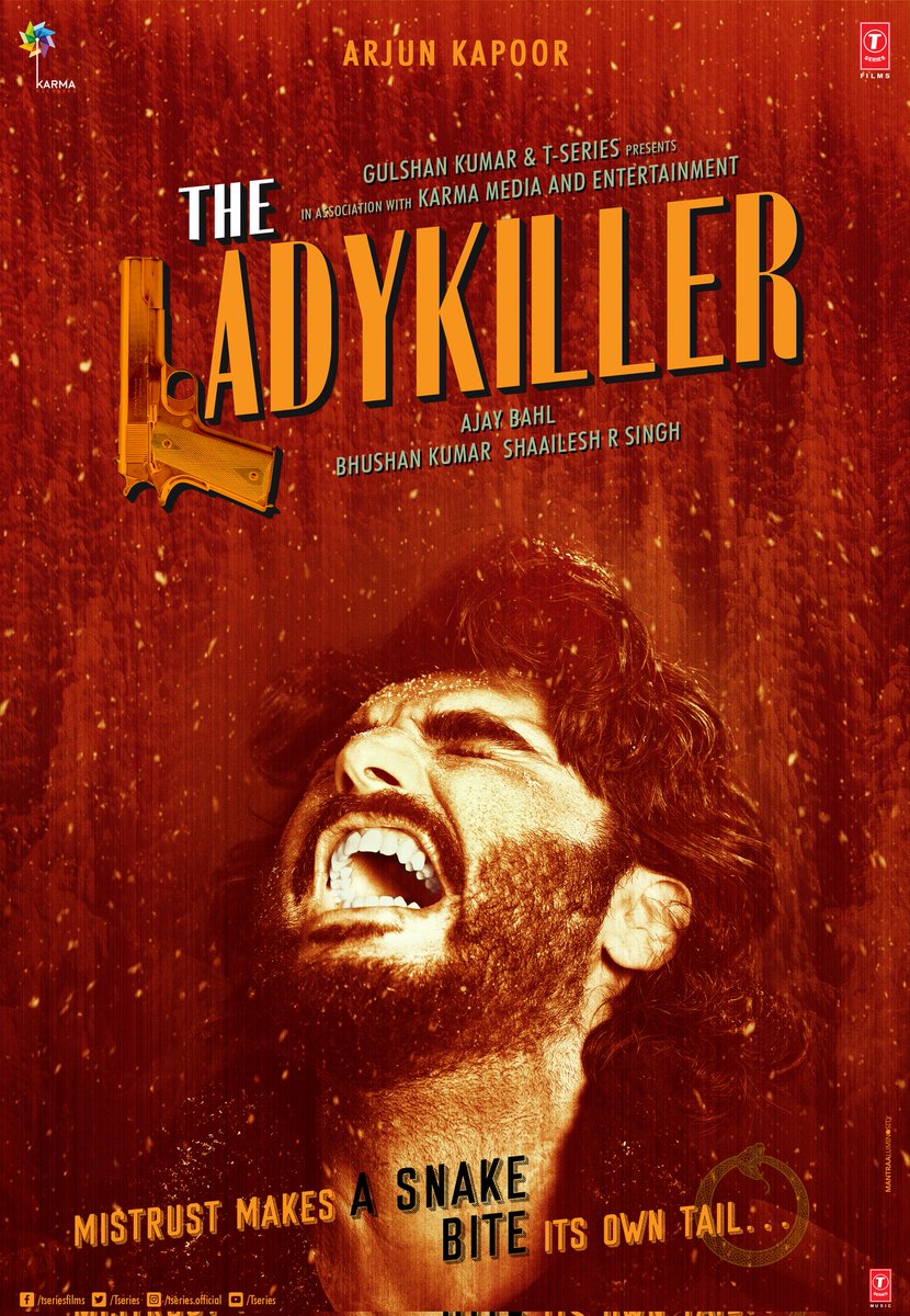 Isme Thrill hai. Romance Hai. Emotion Hai. Suspense Hai !!!
Presenting to you, #TheLadykiller. A thrilling, nerve-racking love story & my most ambitious film yet. 

Thank you my director #AjayBahl for your belief in me.

Produced by #BhushanKumar @ShaaileshRSingh #KrishanKumar