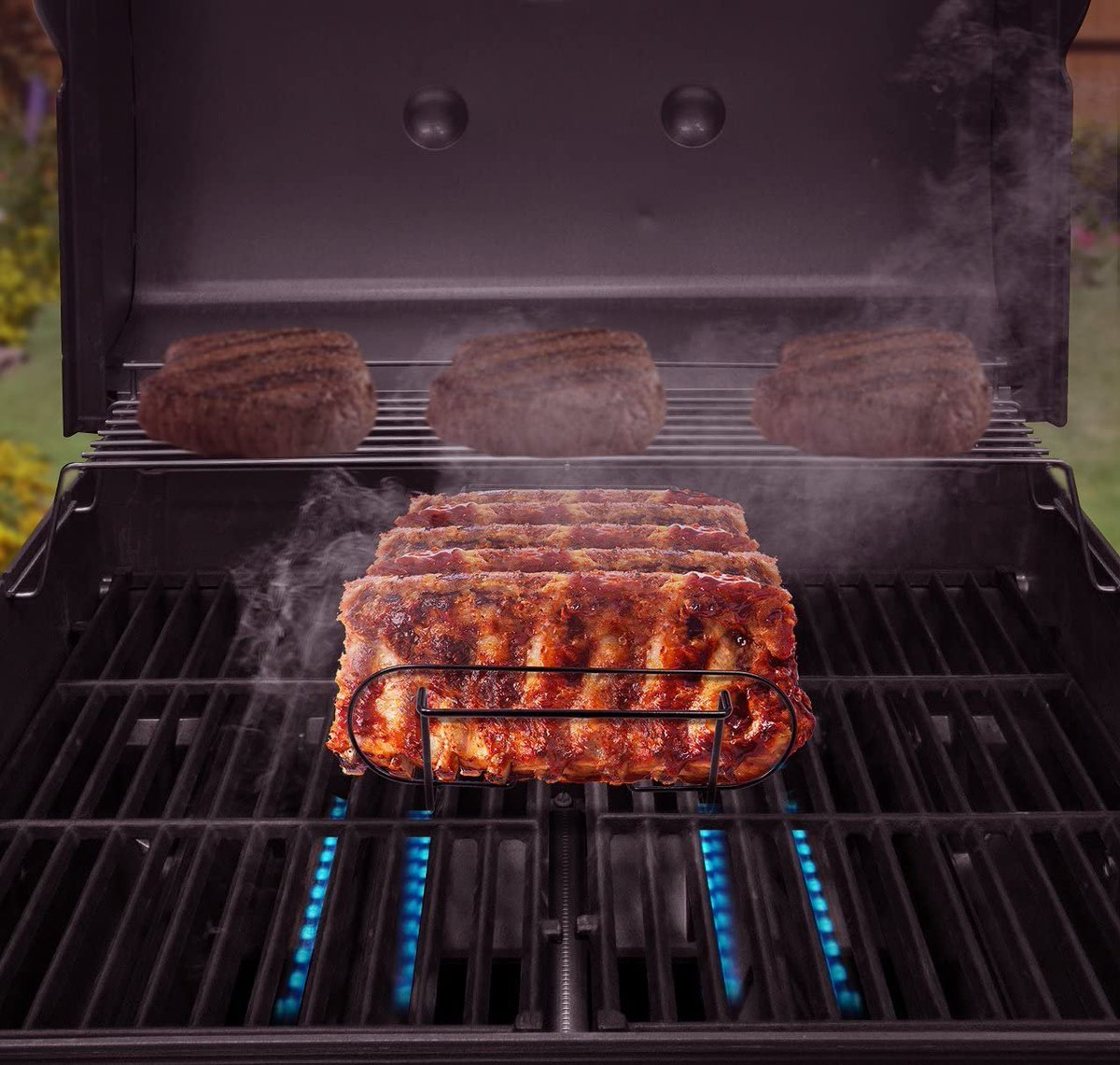 NMS9911's tweet photo. @TheReal_DTguy Sorbus Non-Stick Rib Rack – Porcelain Coated Steel Roasting Stand – Holds 4 Rib Racks for Grilling &amp; Barbecuing (Black)
https://t.co/FoZkFedvI0 https://t.co/pok4A2mNbG