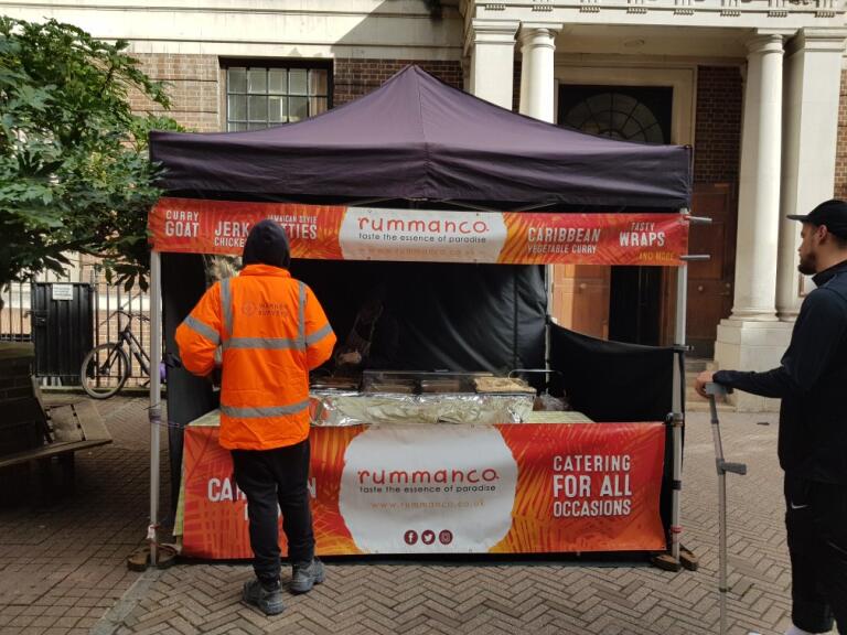 Good morning, Charing Cross Hospital! Don't forget <a href="/Rummanco/">Rummanco</a> will be serving jerk chicken, ackee and tofu, ackee and saltfish, and more from 12 to 2pm -- stop by the gardens near the chapel for lunch today! #BlackHistoryMonth