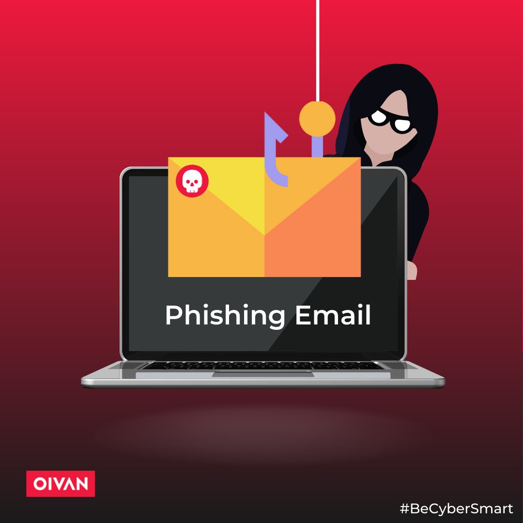 Always be cautious of phishing emails ⚠️. #Phishingemails usually contain malicious links and attachments causing #databreach and compromise a user account. 

#CybersecurityAwarenessMonth #BeCyberSmart #phishing #cybersecurity #phishingattacks#cybersecurityawareness