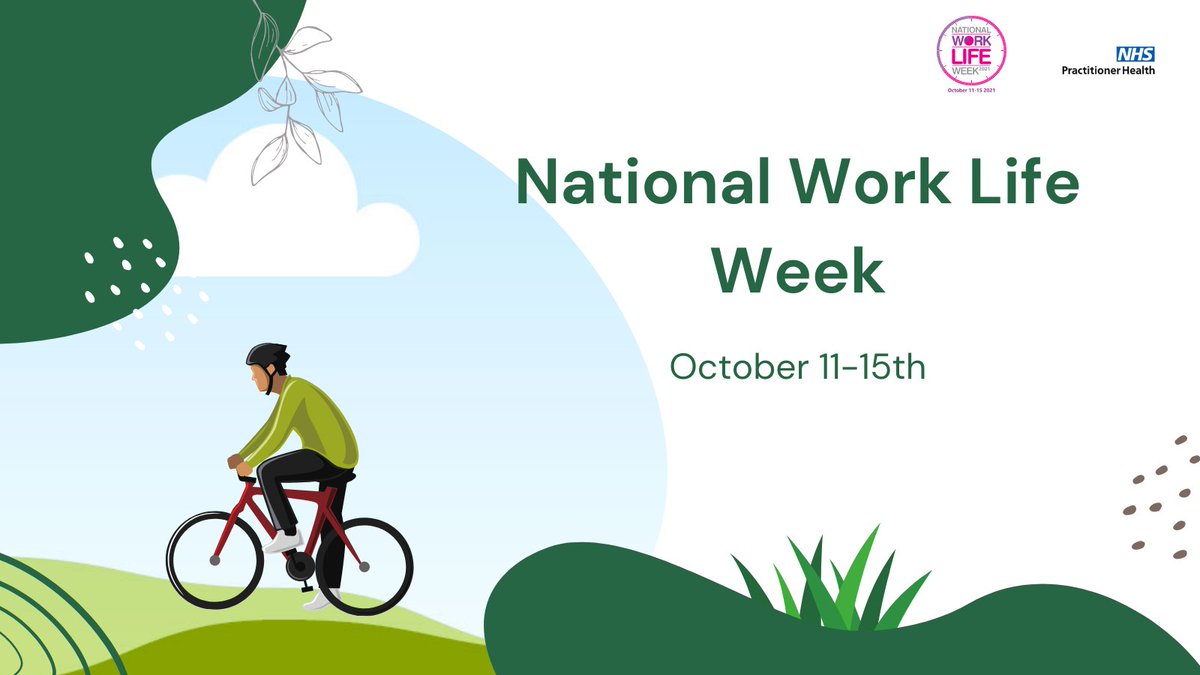 NHSPracHealth's tweet image. 🚴This week is work life balance week. ⚖️

We understand how difficult it can be to take time out, this week challenge yourself to take time to recharge and reflect  from any work-related stress. 

#wellbeing #worklifebalance