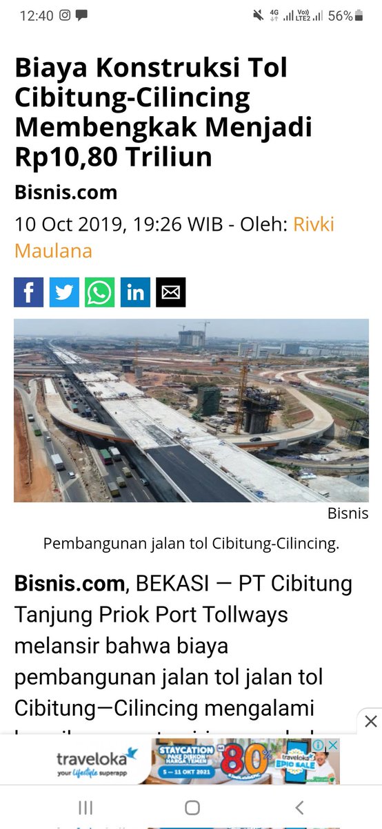 iwar_wardono's tweet photo. Perhatikan 2 artikel diatas... biaya pembangunan tol cibitung - cilincing membengkak menjadi 10.80 T... dijual hanya 2.44 T ?

Benar2  PARAH... https://t.co/q9ow6Cn5CP