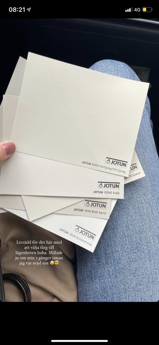 Ja vad läskigt att välja mellan vit eller vit?😱😱🥲