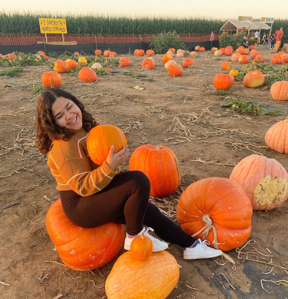 shericherryyy's tweet photo. fall vibes at the pumpkin patch🍂🎃 https://t.co/DIhizl2W34