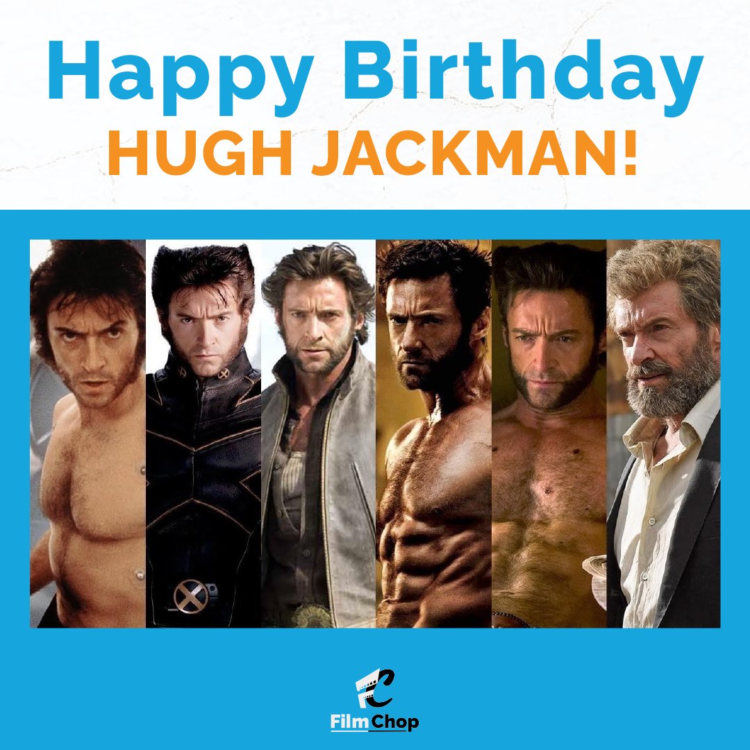 It\s wolverine day! 

Happy 53rd birthday to the phenomenal Hugh Jackman! 