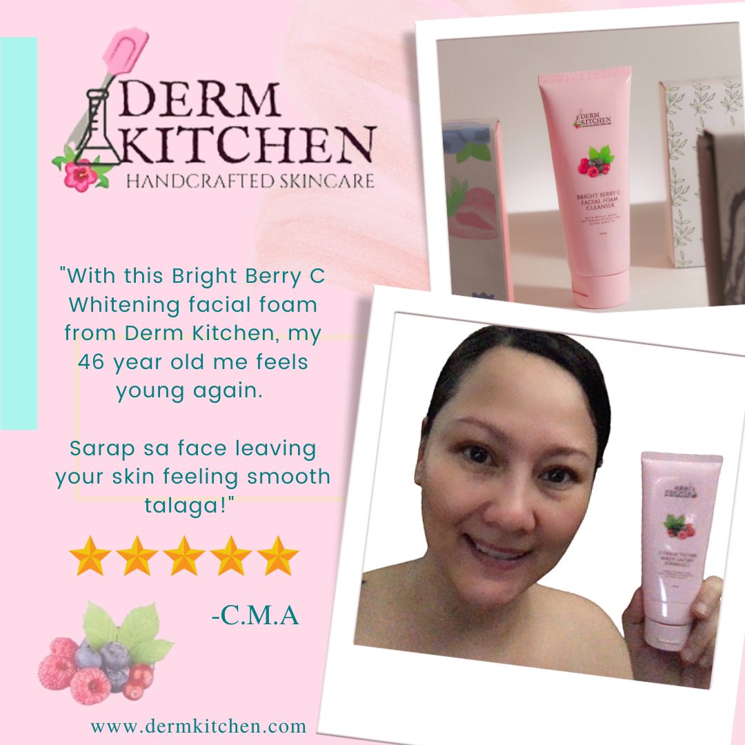 DermKitchenPH's tweet photo. This week, let us show you feedbacks from our loyal customers that they truly love our products. Like this one customer who loves our Derm Kitchen Bright Berry C Facial Foam Cleanser. https://t.co/L8S9Nmr98V