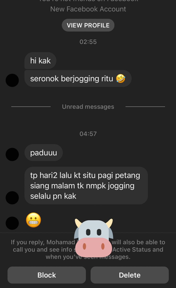 Sebab ini i balik kampung, i jarang keluar rumah. Sebab selalu dapat dm daripada lelaki macamni. I jogging depan rumah, sebab takut nak pergi jauh. Bayangkan i jogging depan rumah pun ada orang perhati dan lalu banyak kali sebab nak tengok i. Semoga kita semua dilindungi. Amin🤲🏻