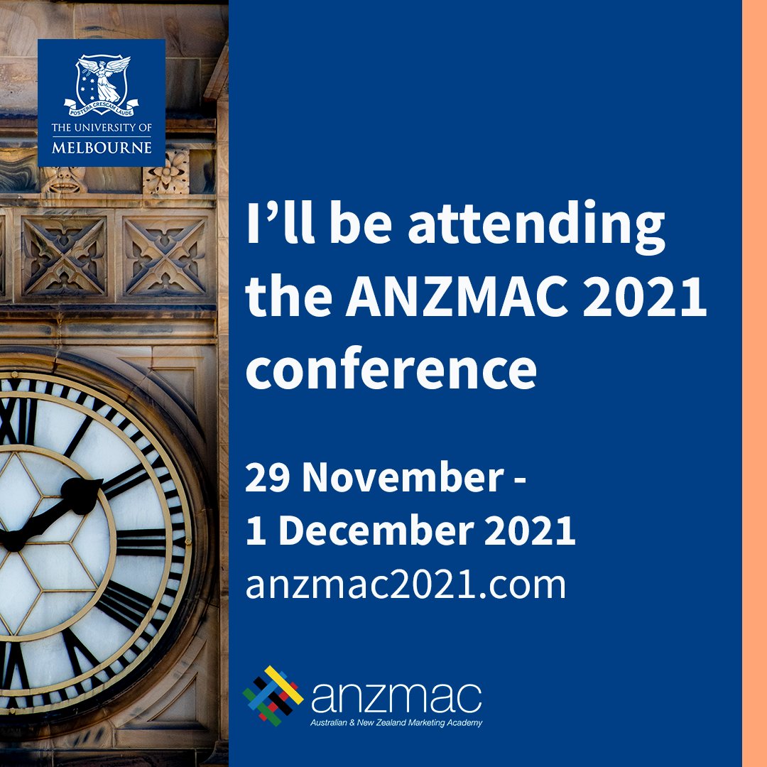 ANZMAC's tweet photo. Are you attending the #ANZMAC2021 conference between 29 Nov-1 Dec 2021? Share this image with your connections and tell us what you are looking forward to the most.
Learn more: https://t.co/MPnVGIrKNs
#weareanzmac #conference #marketing #research #academia https://t.co/zdoXpNmk09