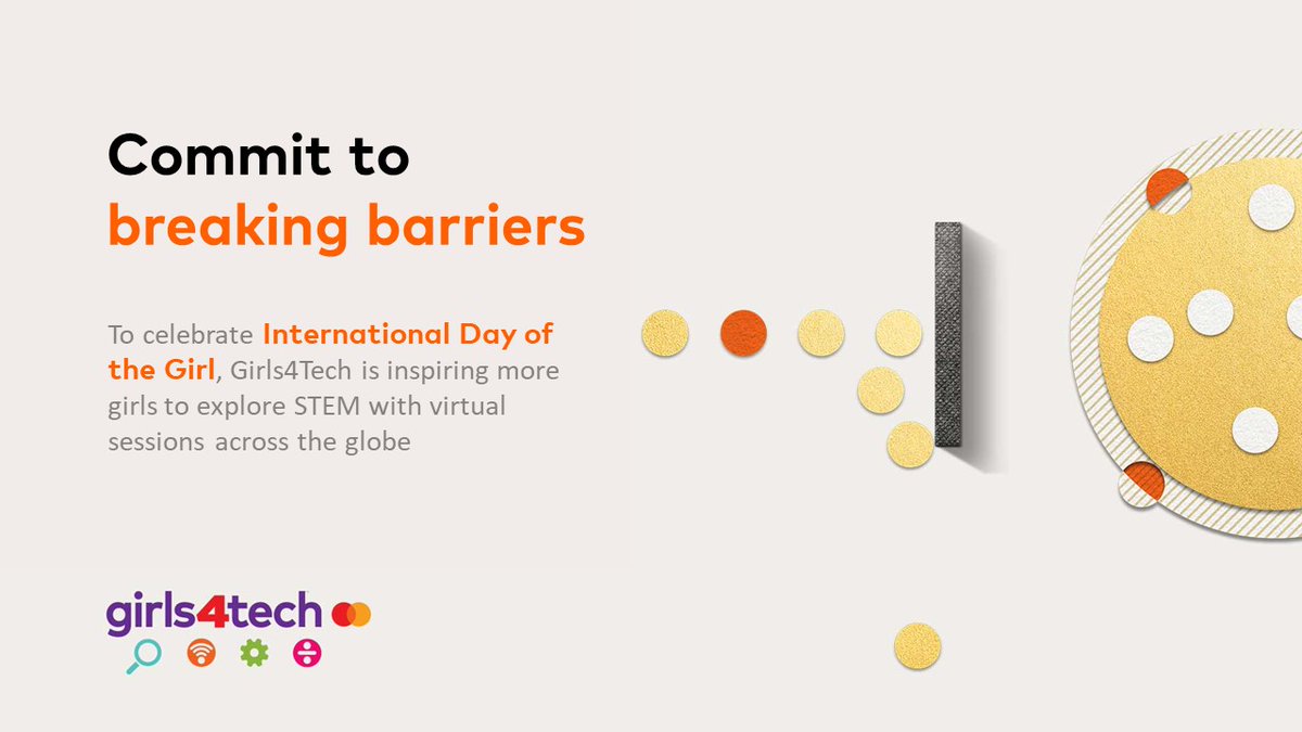 MastercardEU's tweet photo. 👭To celebrate International Day of the Girl, Mastercard is hosting @Girls4Tech events across the globe. Learn more about Girls4Tech and how it’s motivating young girls to build STEM skills that will help them become the leaders of tomorrow.
#BrightFutureforGirls https://t.co/kOP53qdblv
