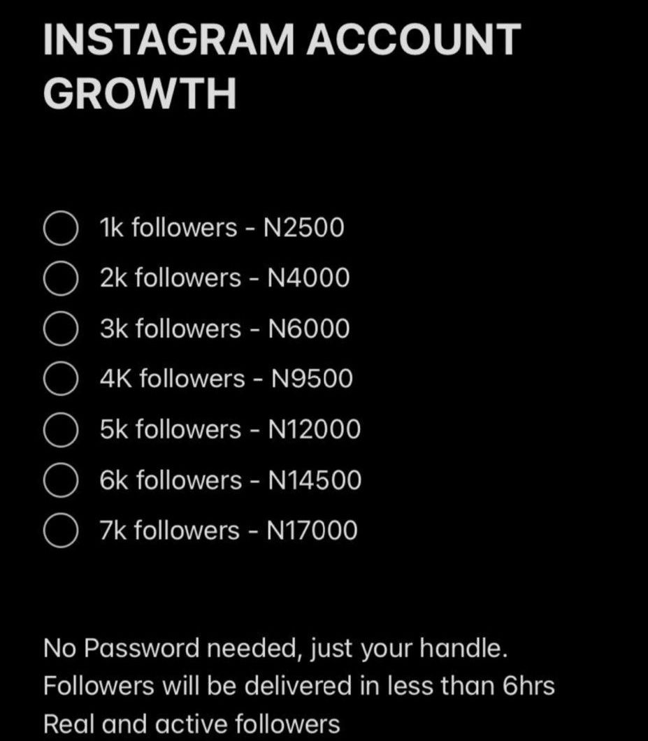 Grow your Instagram account at affordable rates and get instant engagements. It's guaranteed.

WhatsApp me 👉🏾 wa.me/+2348164569151

Chelsea || #RMAPSG || Terri || MC Oluomo || Norwich || 17 Molly || The UK || Wordle 265 X