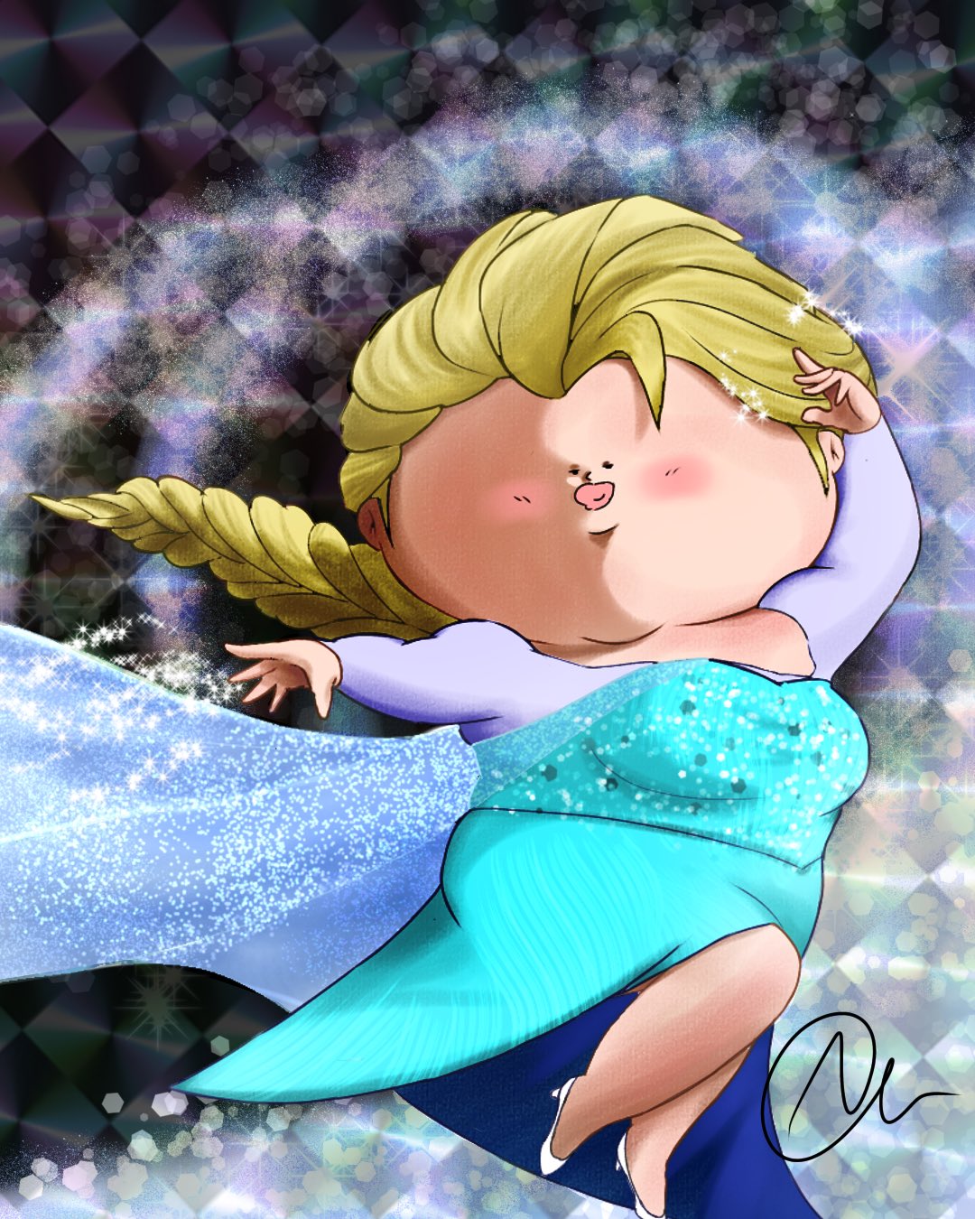 Nuu エルサ アナと雪の女王 アナ雪 エルサ ディズニー Disney ゆるポチャ イラスト イラストレーション イラスト好きな人と繋がりたい T Co 2dvcy6iizz Twitter