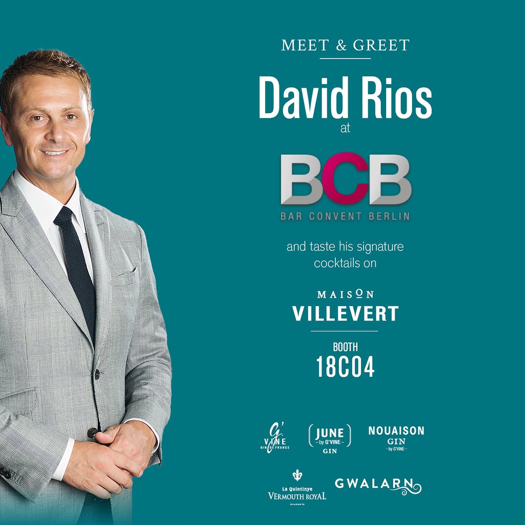 Meet and greet our team &amp; David Rios for a drink at BCB Berlin on October 11-13 at Maison Villevert’s booth - 18C04!

Discover also our latest releases: June Pear &amp; Cardamom, Gwalarn &amp; Nouaison Reserve.

#BCB2021