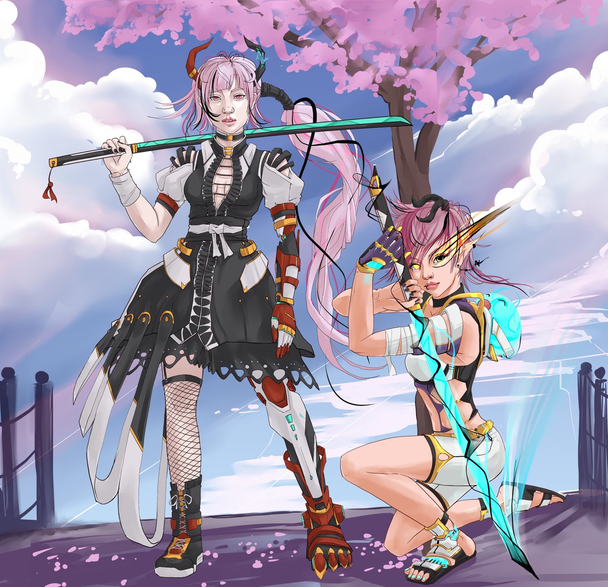 kakigaijin's tweet photo. Stairway to .... playing around with some of the concept characters! so fun @project_sylvia  #veve #ECOMIFam  #NFTs #NFTCommunity https://t.co/EUCYGuWc1M
