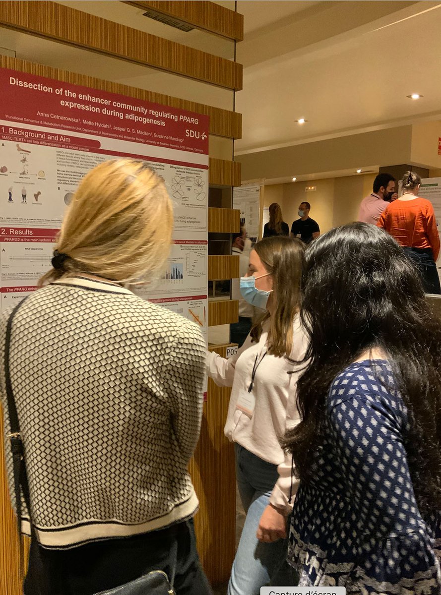 enhpathy_H2020's tweet photo. Poster session with @Frances83744189 @OlgaPushkarev @JingWan123 @akfelder @vartikabisht @ACetnarowska at the @EMBO workshop.  #EMBOenhanceropathies @EMBOevents @MSCActions https://t.co/mL5Vpl4KXe