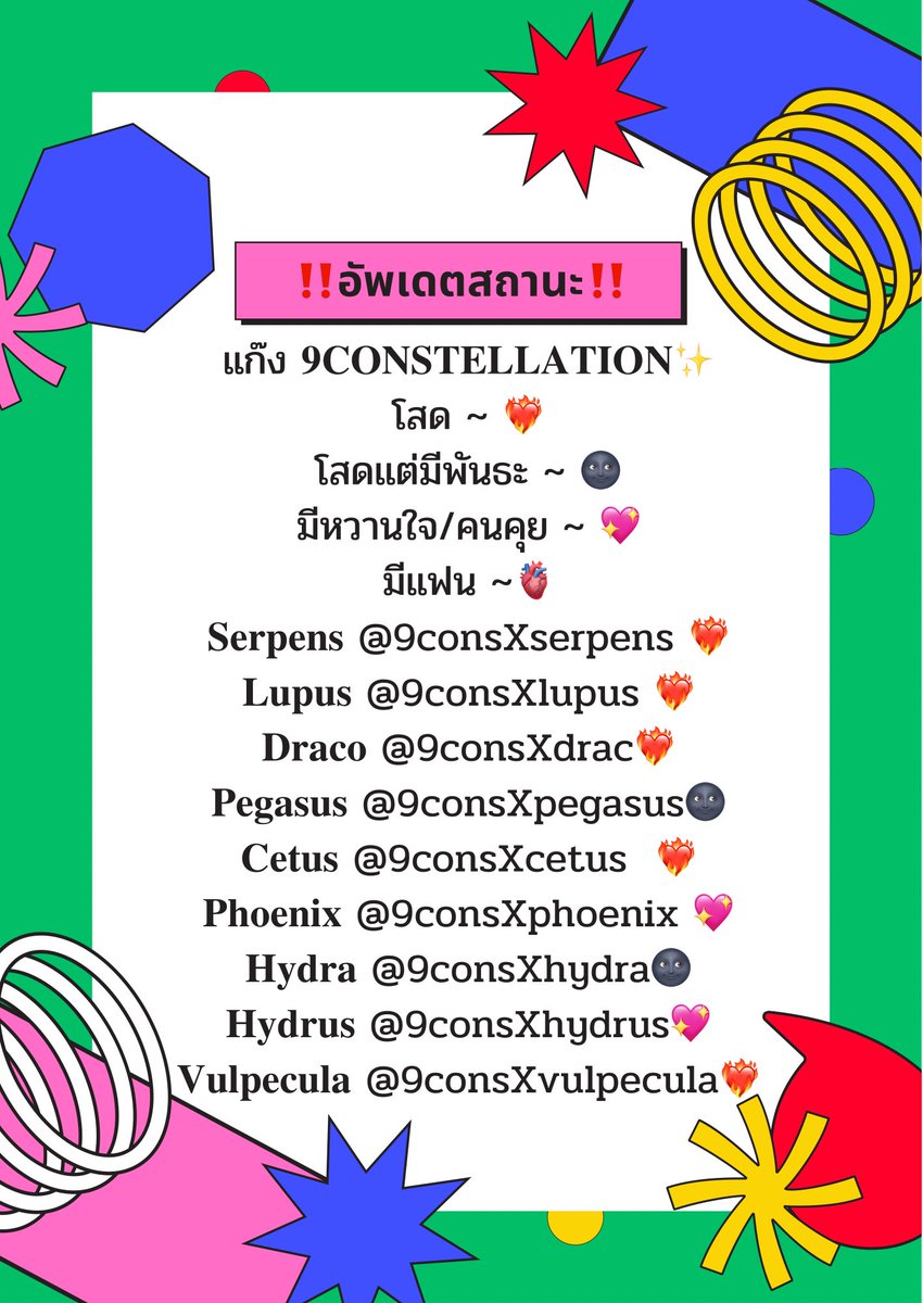 อัพเดตสถานะ‼️เเก๊งไนน์คอน🤘
#𝟗𝐂𝐎𝐍𝐒𝐓𝐄𝐋𝐋𝐀𝐓𝐈𝐎𝐍