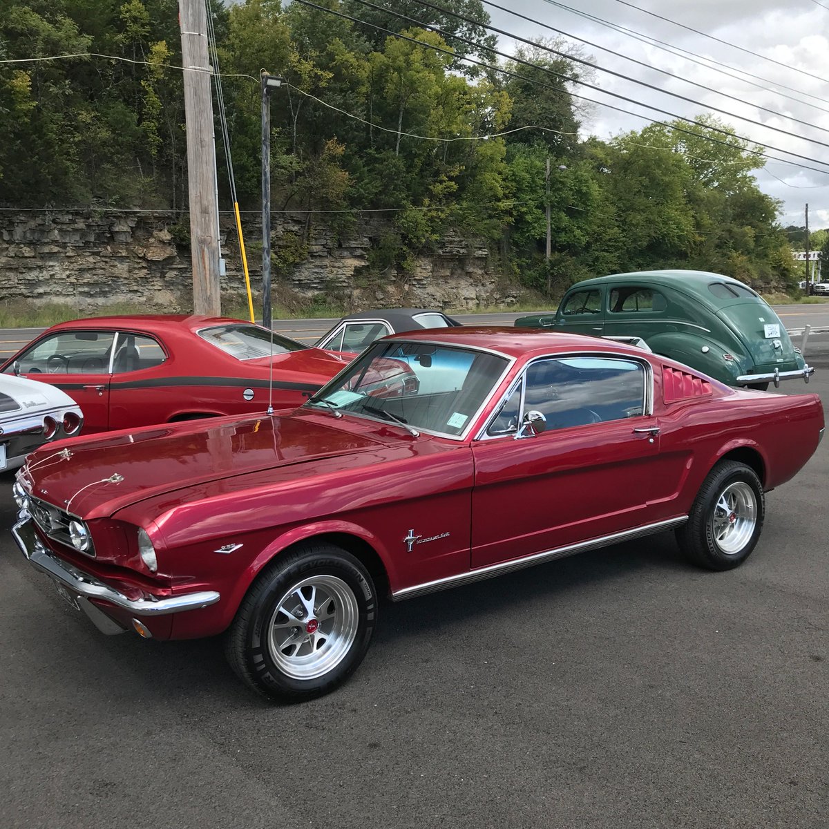When the #lipstick on the pig is smeared, RUN AWAY!  On this #Mustang #Monday I'm sharing this 1966ish fastback.  I say "1966ish" because some stuff is just not right on this Stang.