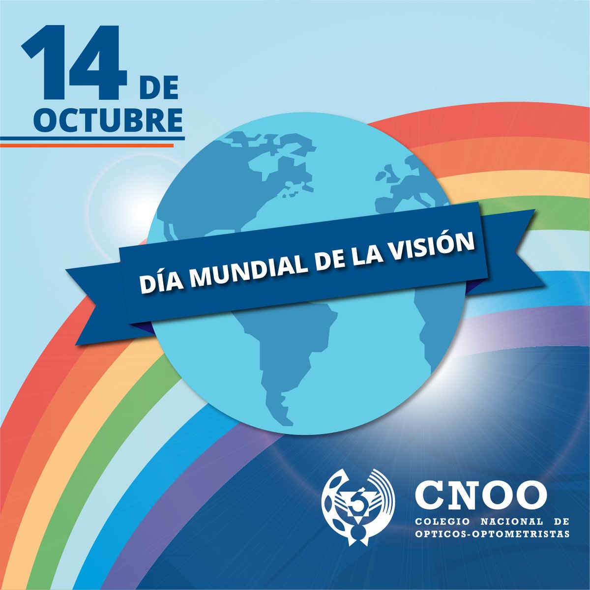 CNOO_Spain's tweet photo. 📅👁 Hoy es el #DíaMundialDeLaVisión, una efeméride que forma parte de una iniciativa conjunta entre la #OMS y la #IAPB para sensibilizar a la opinión pública sobre la ceguera y la discapacidad visual.

👓Este año el lema es #LoveYourEyes. 🤓😎 https://t.co/r6Eyw5FvmV